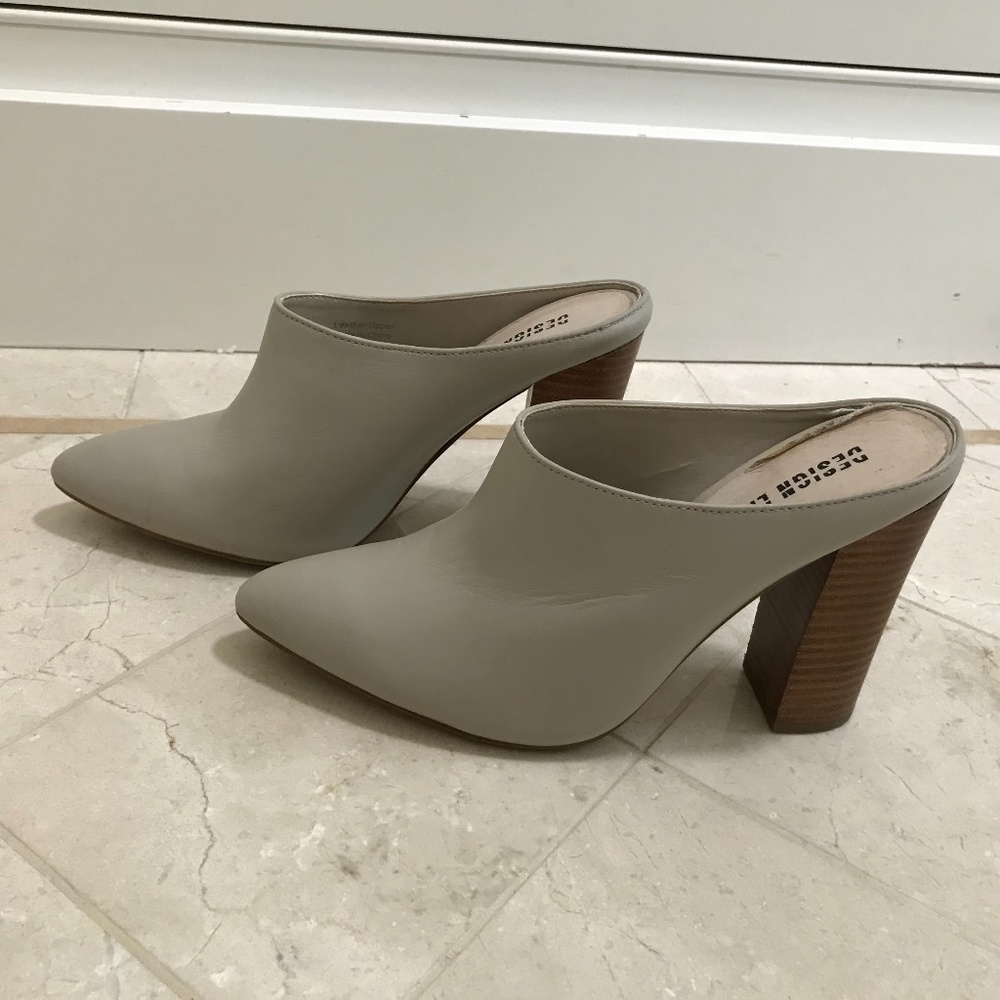 Design Lab Leather Mules - Size 7.5 - image 1